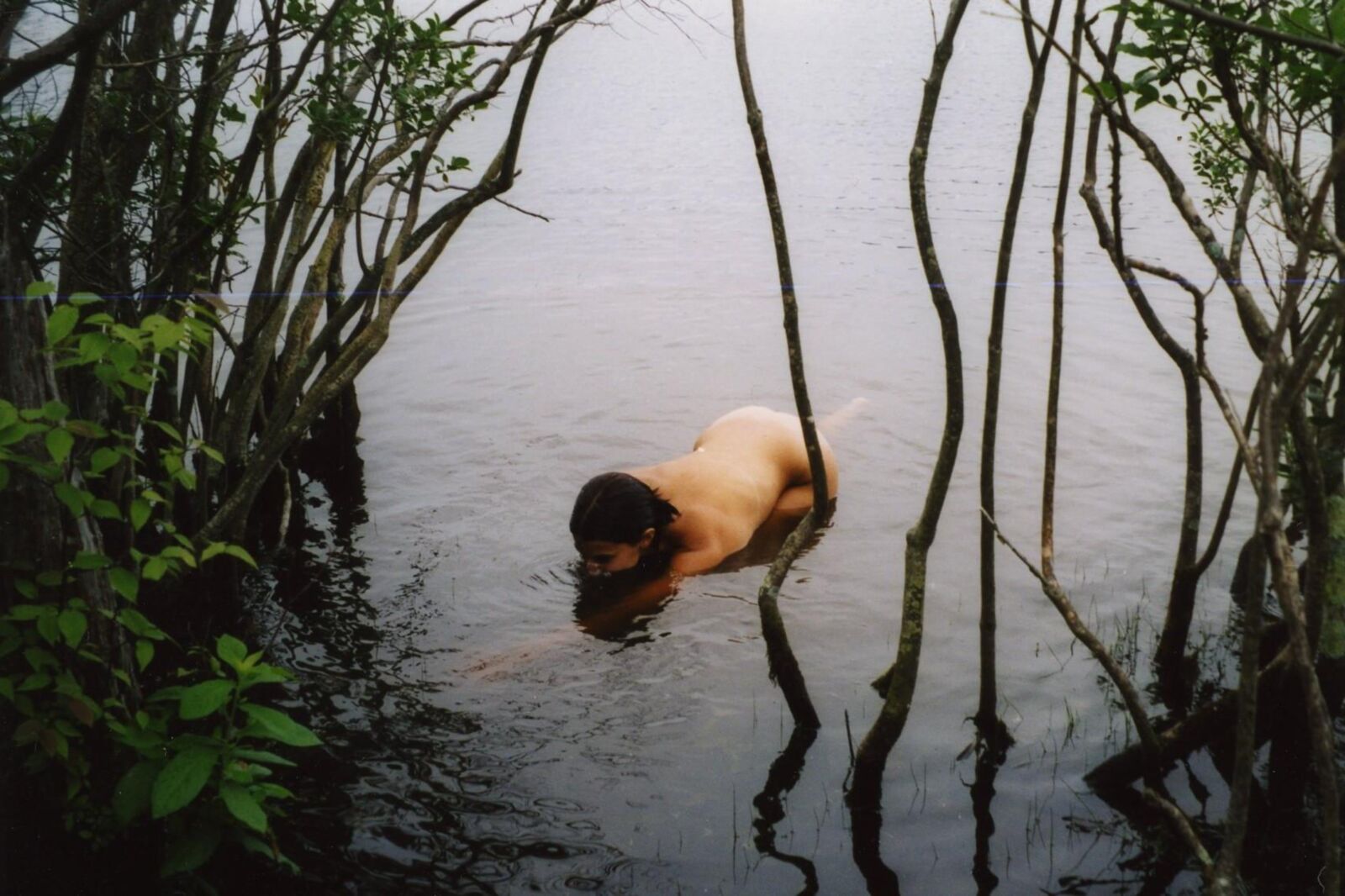 girlfriend naked at lake