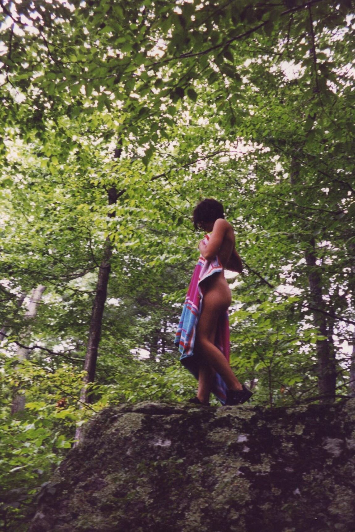 girlfriend naked at lake