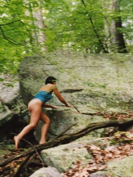girlfriend naked at lake