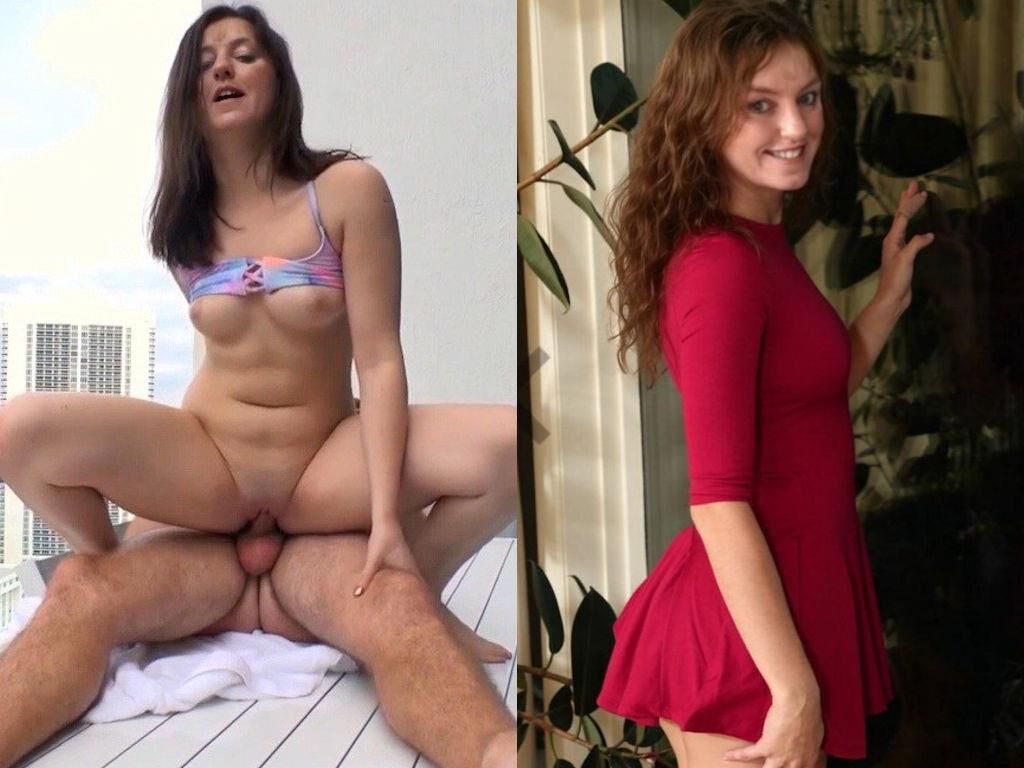 RaunchyRachelle Dressed and Undressed