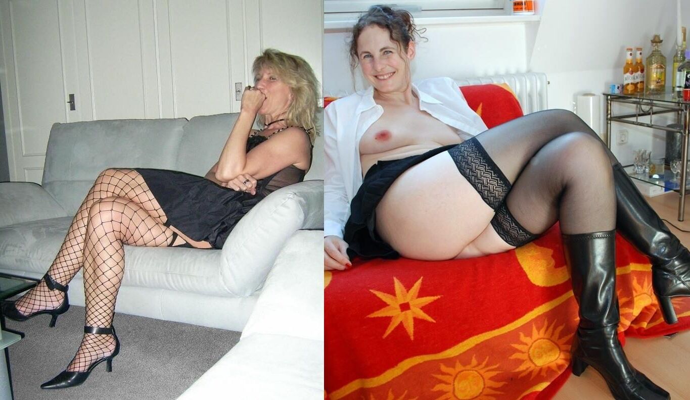 Sabine o Heike vs Sina comparison Altfotzen Hure Arsch Butt As