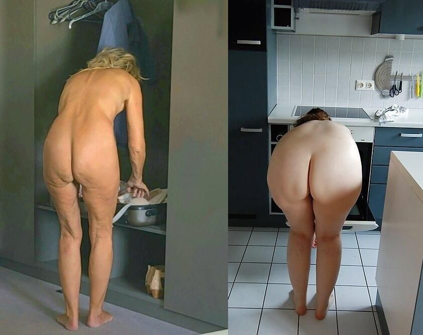 Sabine o Heike vs Sina comparison Altfotzen Hure Arsch Butt As