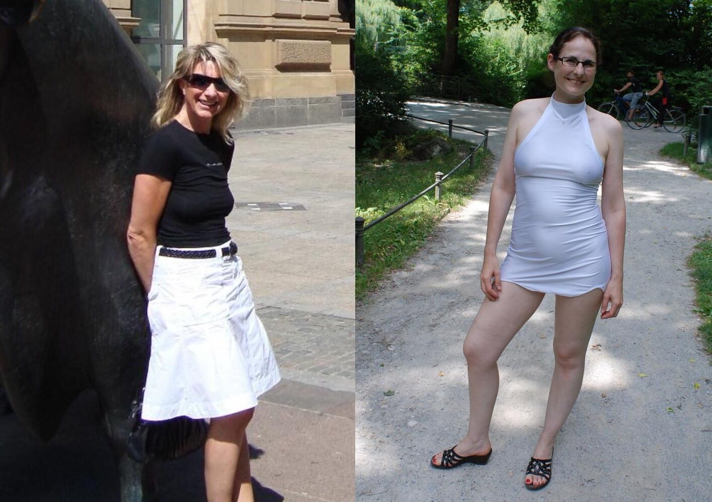 Sabine o Heike vs Sina comparison Altfotzen Hure Arsch Butt As