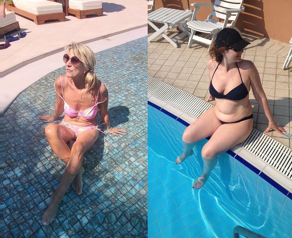Sabine o Heike vs Sina comparison Altfotzen Hure Arsch Butt As