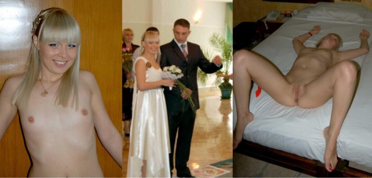 Brides salopes habillées des seins de chatte déshabillés