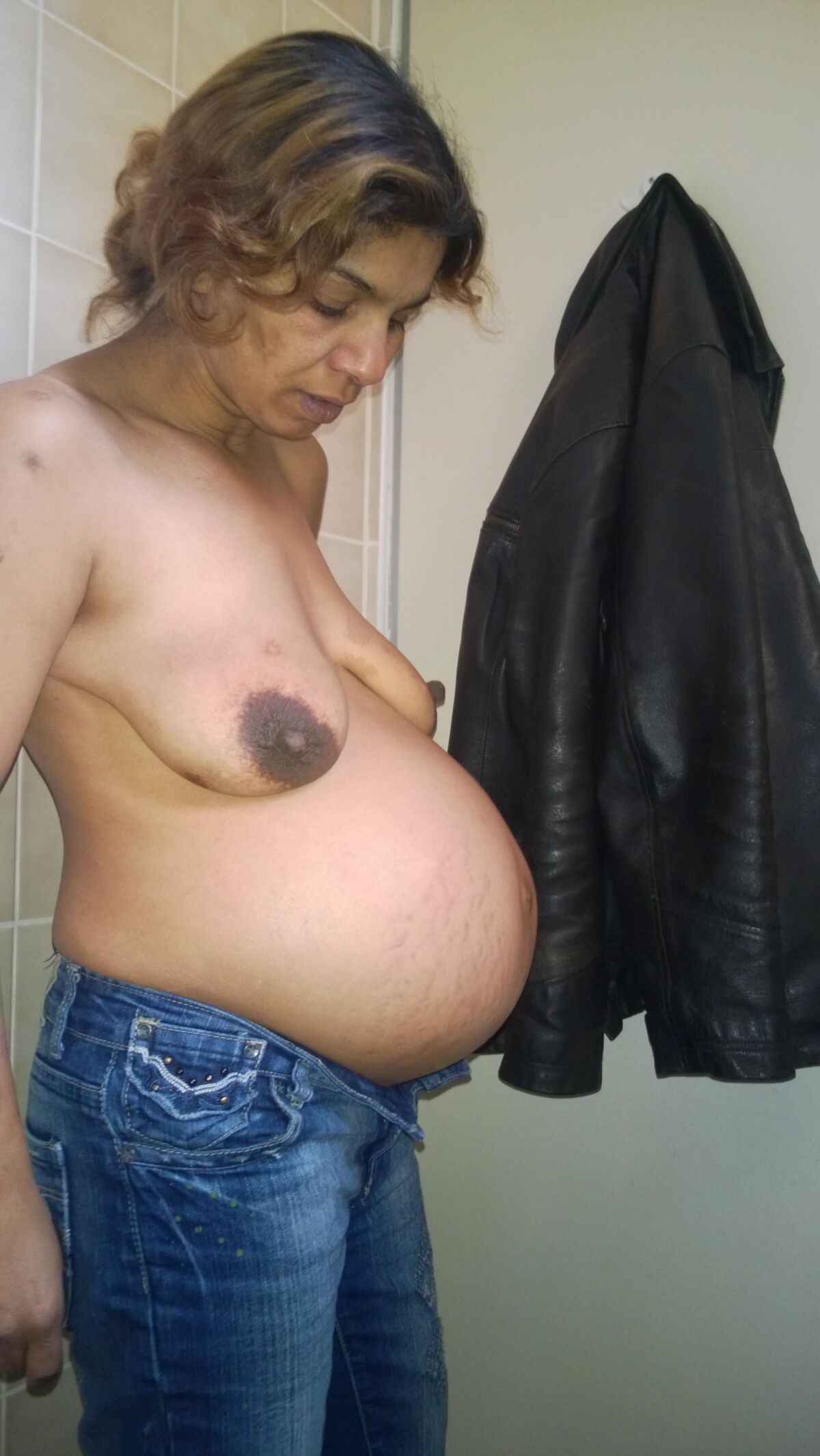 Seins nus en denim