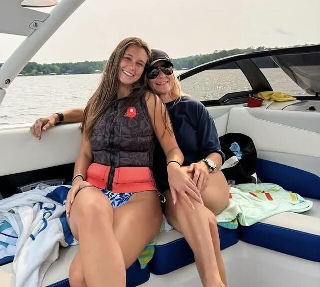 Mom and her best.