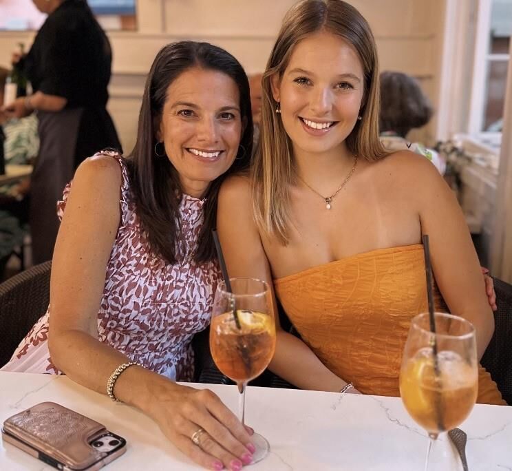 Mom and her best.
