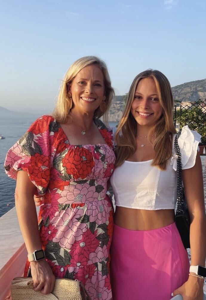 Mom and her best.