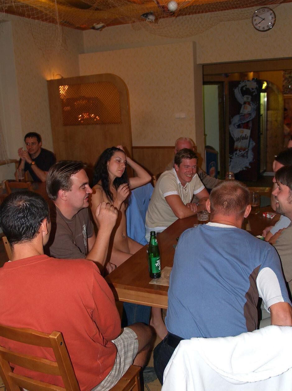 Romanian Barmaid Andreea Gets Naked