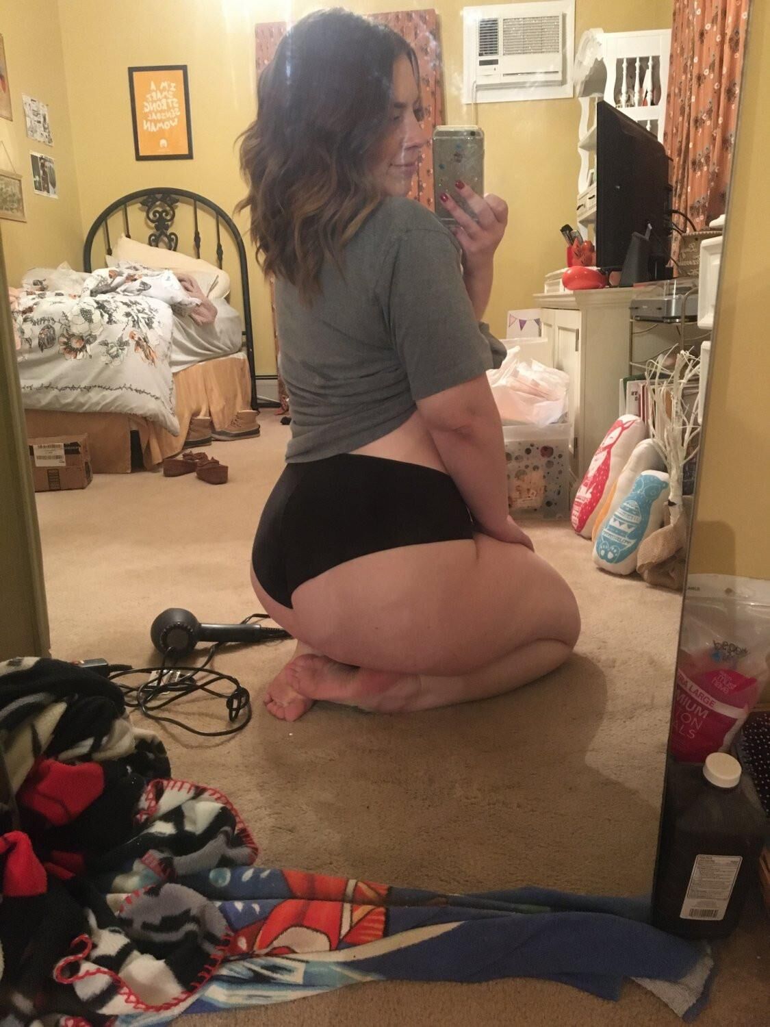 Maman de chub selfie