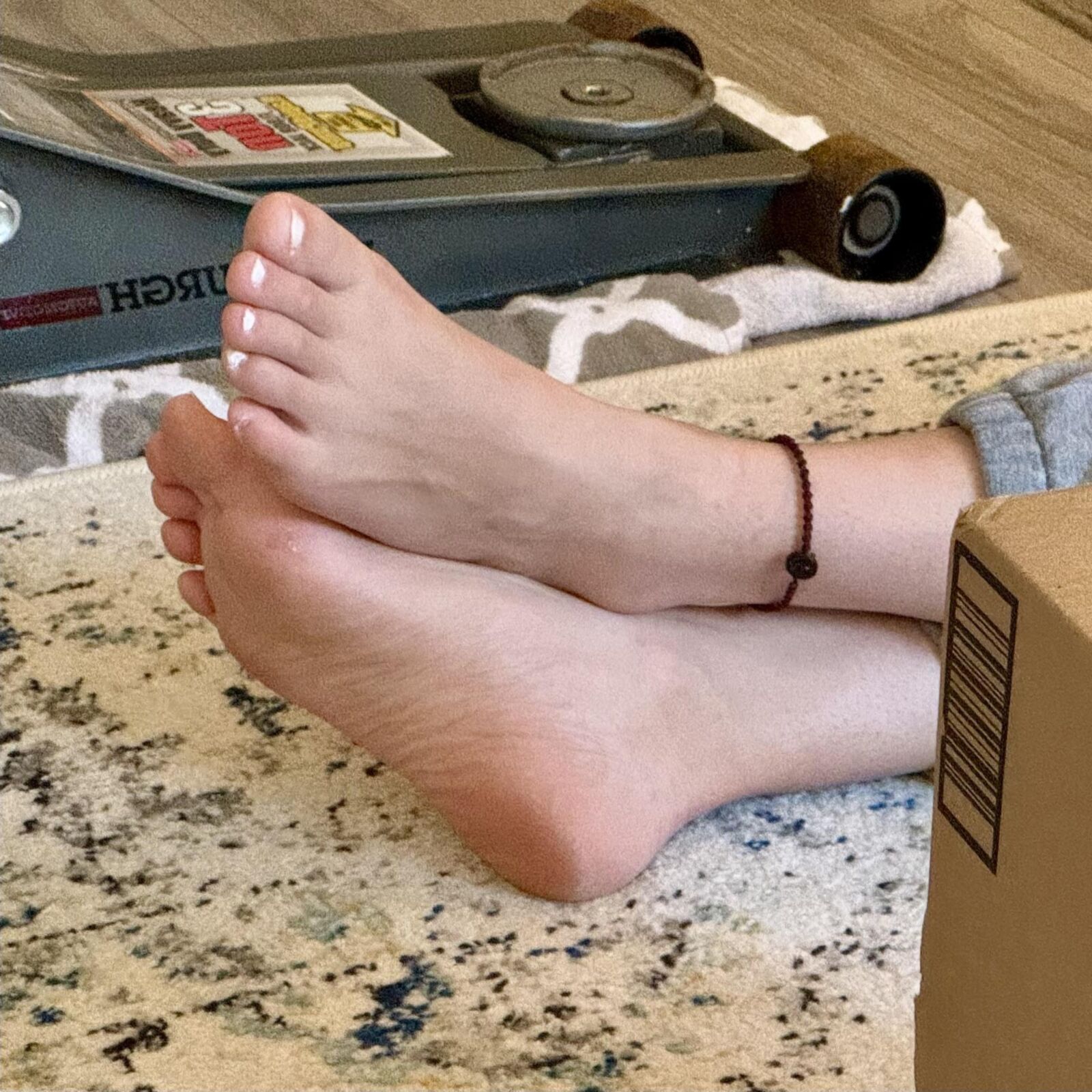 Wifes best friends feet and toes for tribute and comment 