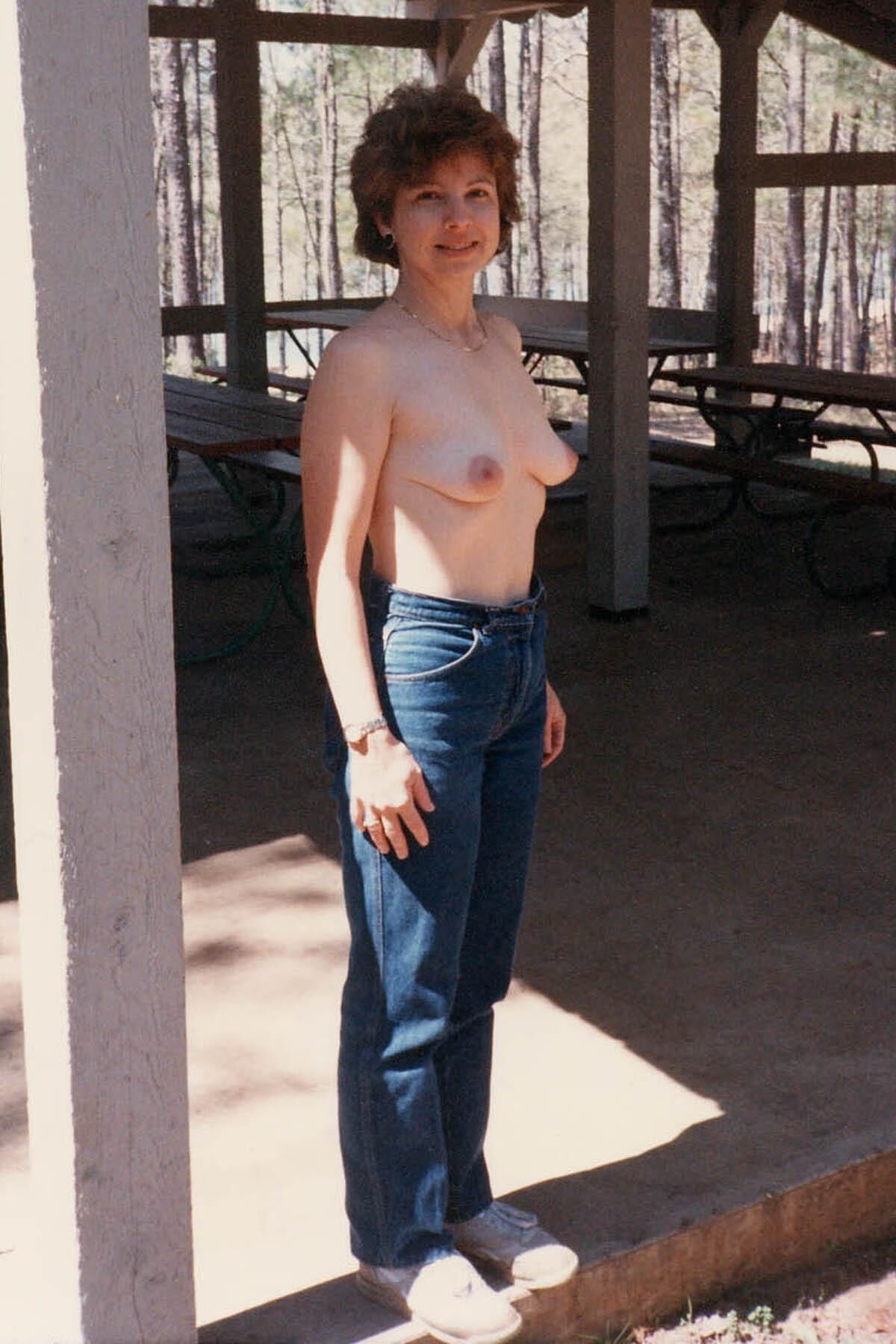 Seins nus en denim