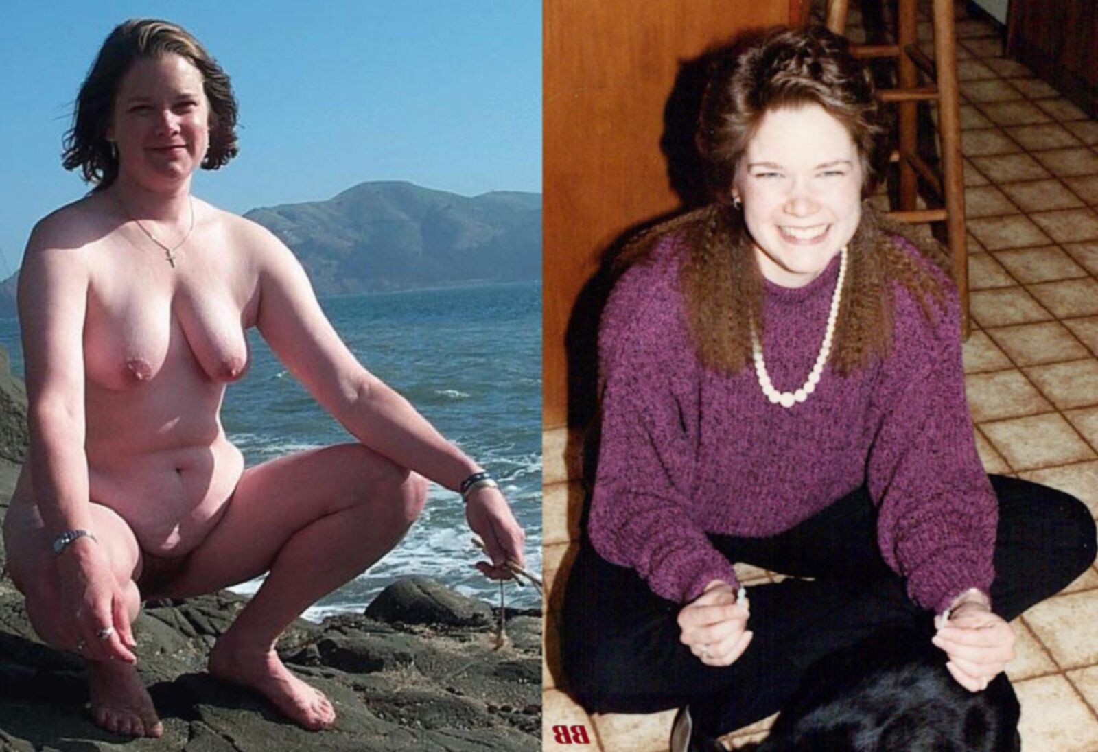 My wife dressed undressed