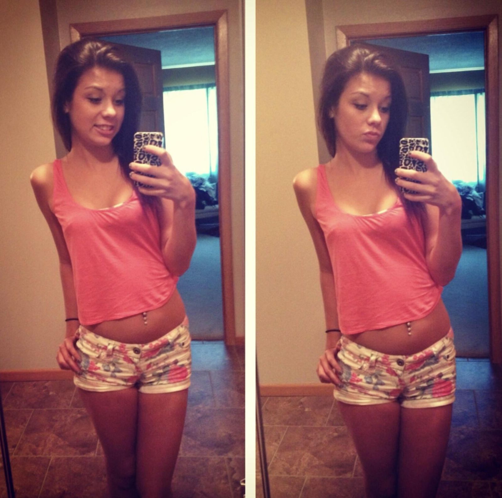 Sexy slim brunette 