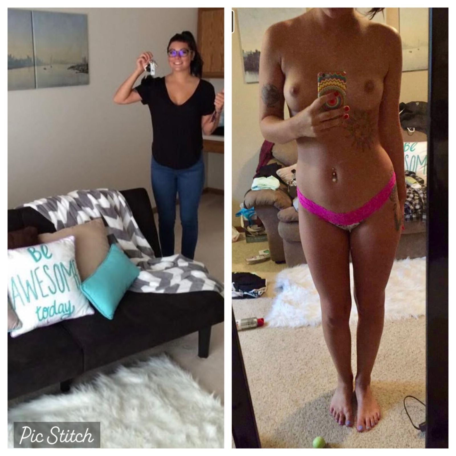 Sexy slim brunette 