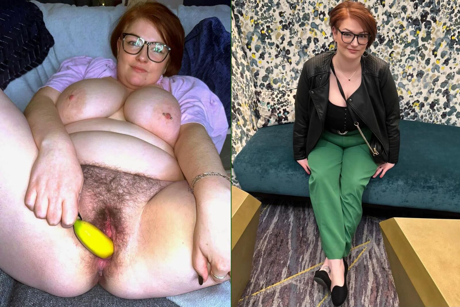 Avant / après un gode amateur