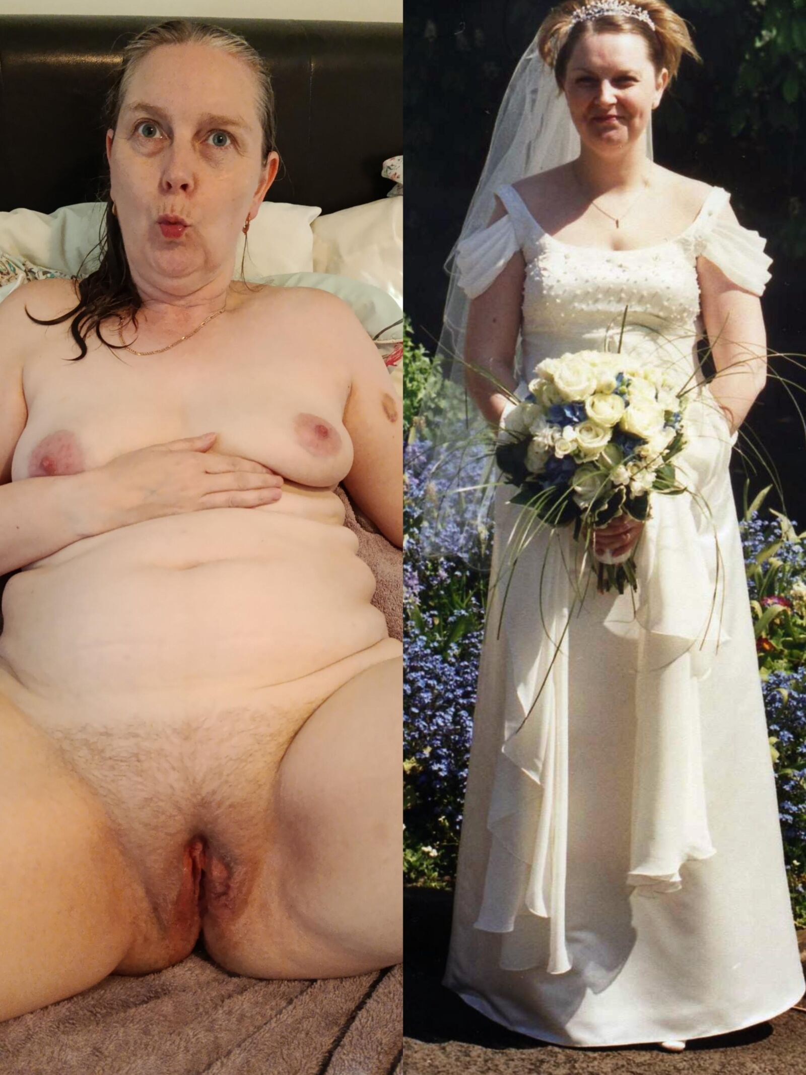 既婚の露出した兼ダンプスラグ売春婦へのフランブロンズ勝利モデル