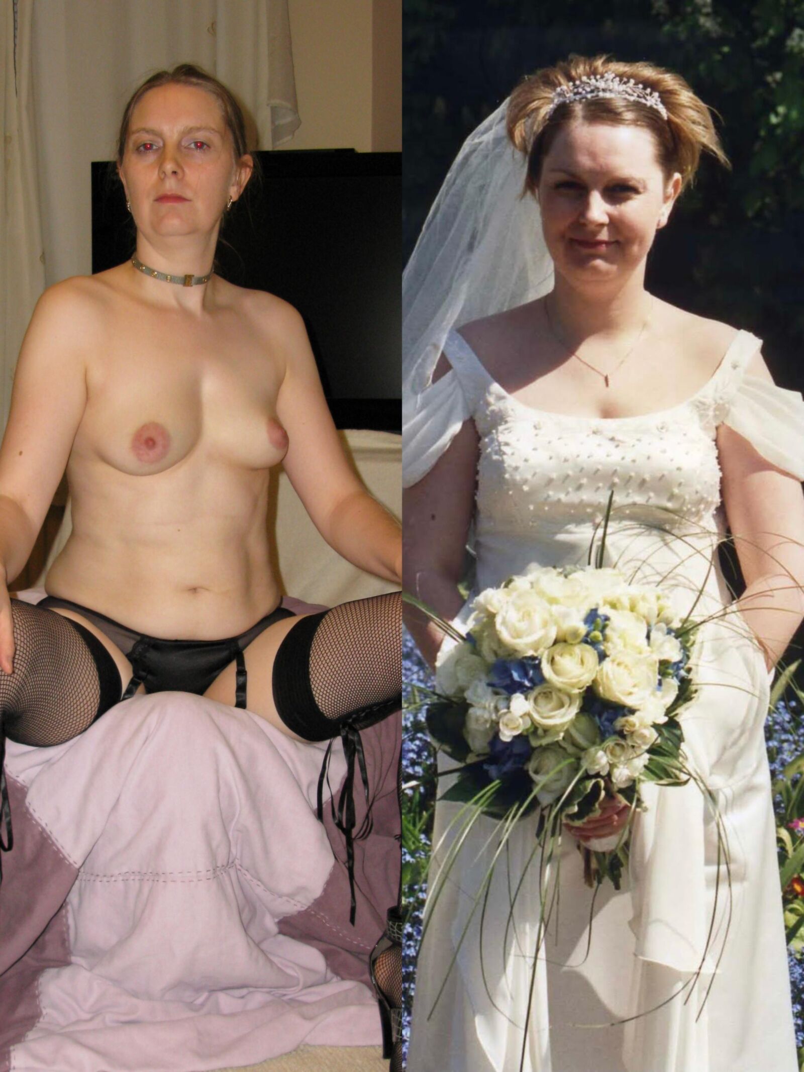 既婚の露出した兼ダンプスラグ売春婦へのフランブロンズ勝利モデル