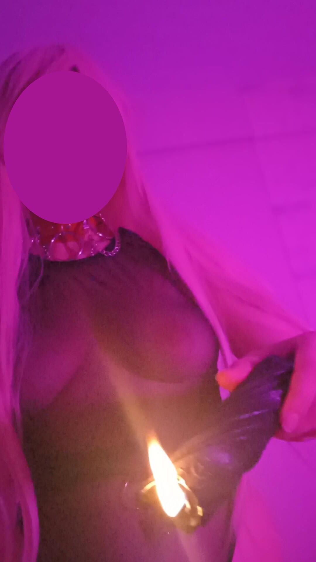 Femboy -Sitzung mit Herrin / Wachs Play / Anal Play / Kragen