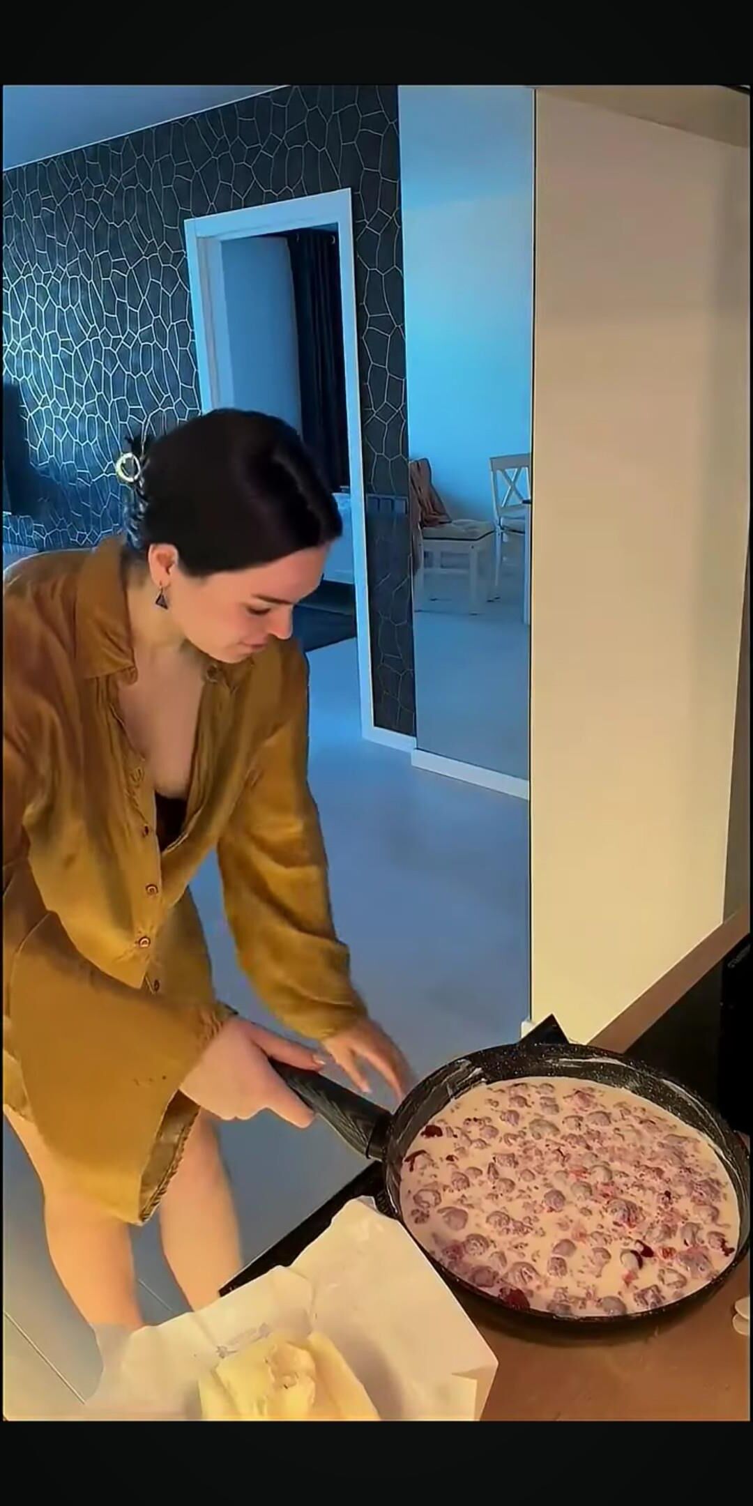 キッチンダウンブラウス