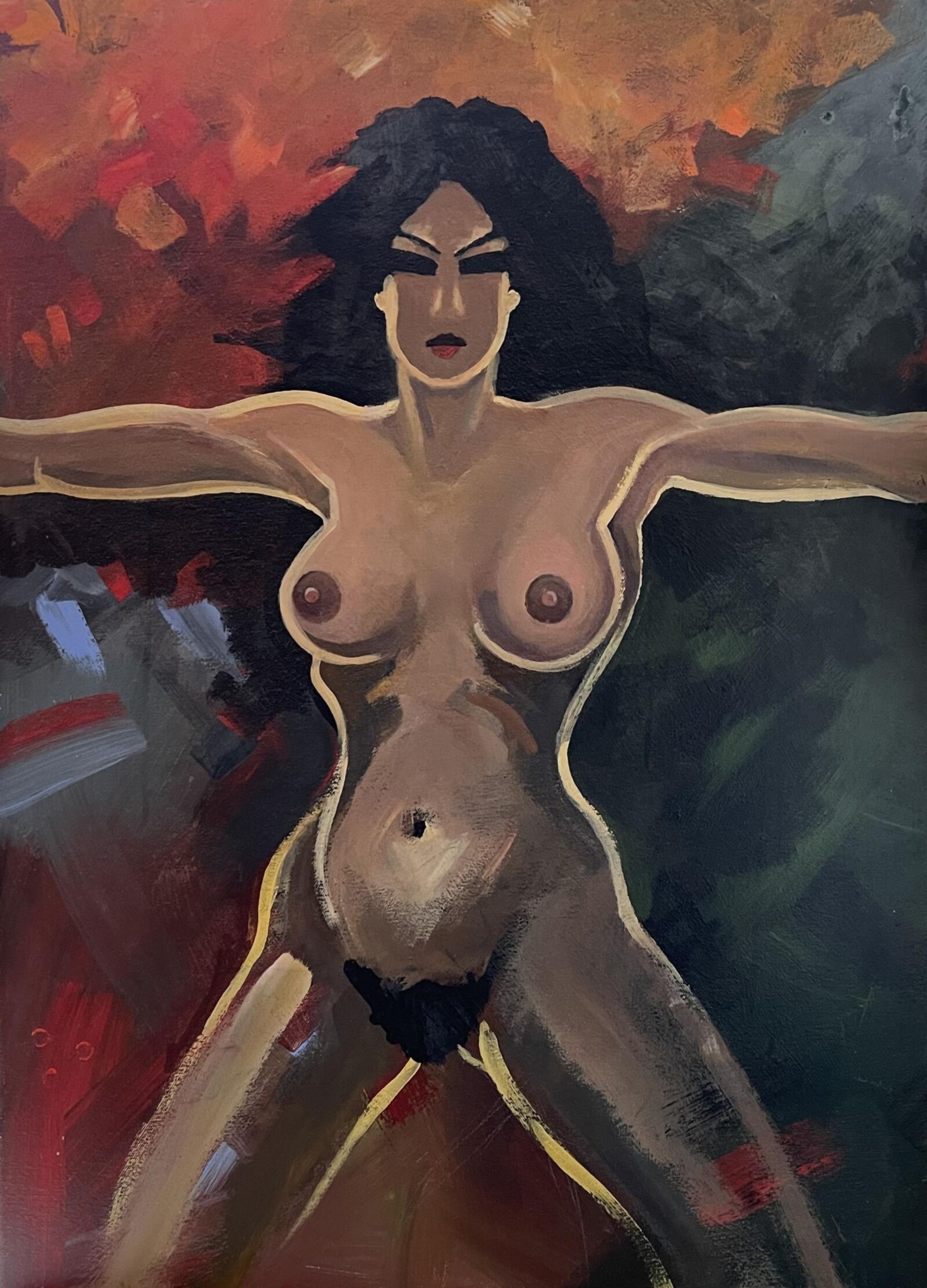 Obra de arte desnuda
