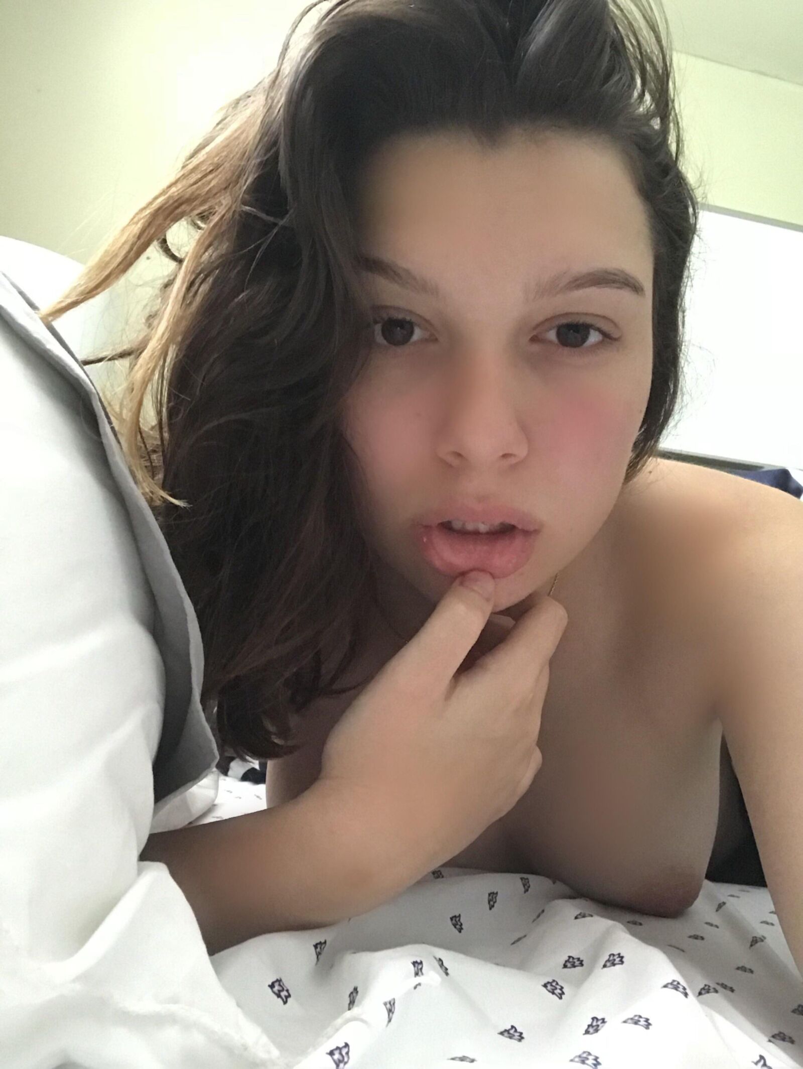 Sexy brunette teen selfies