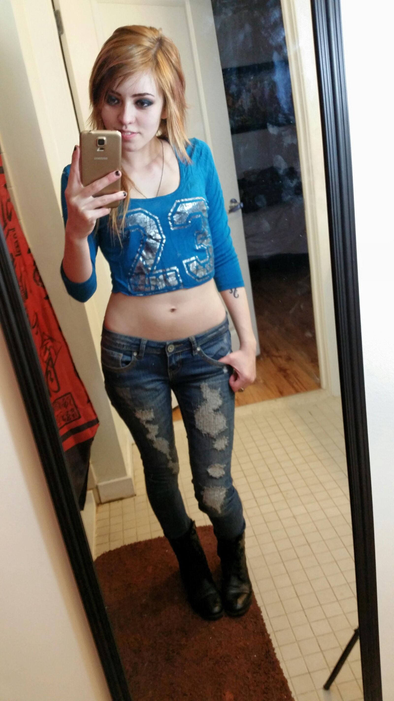 Skinny young teen