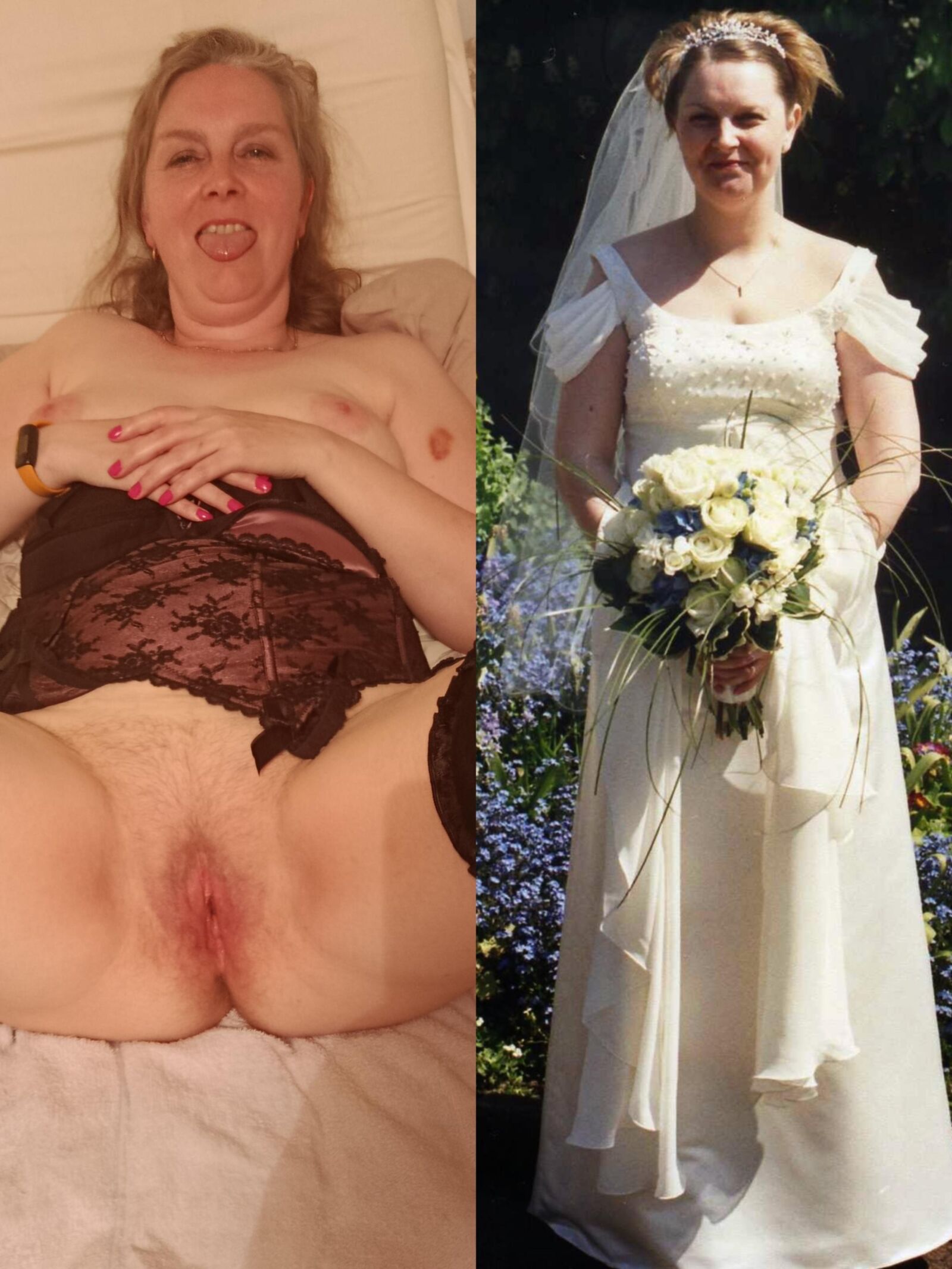 Fran UK Slut Dressed / Undressed Dirty Slag