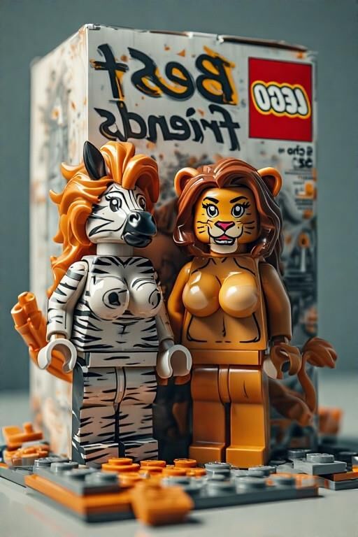 LEGO NSFW Caja imaginada Conjuntos: "Mejores amigos"